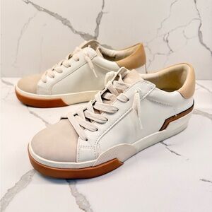 Dolce Vita White and Tan Sneakers DV Harryson